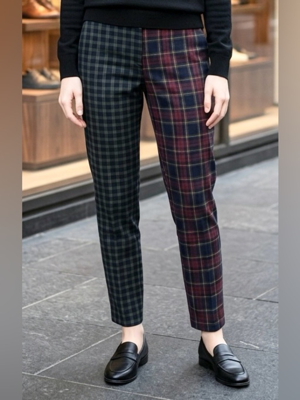 2 for $25 Pants Hollister Ultra High Rise Split Leg Plaid Pants Size XL NWT